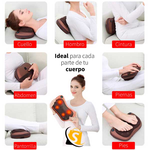 ALMOHADA MASAJEADORA RELAX PREMIUM + ENVÍO GRATIS