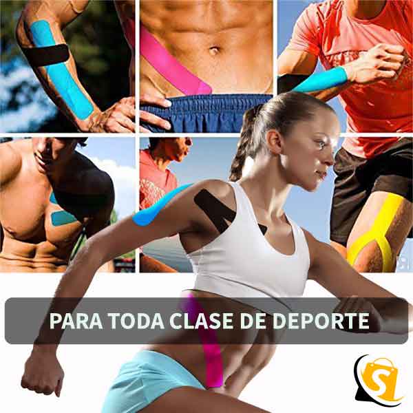 Cinta kinesiología 2x1 apoyo y alivio del dolor muscular + ENVÍO GRATIS