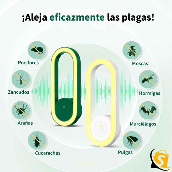 ULTRASONIC Lámpara Repelente de insectos y mosquitos + ENVÍO GRATIS