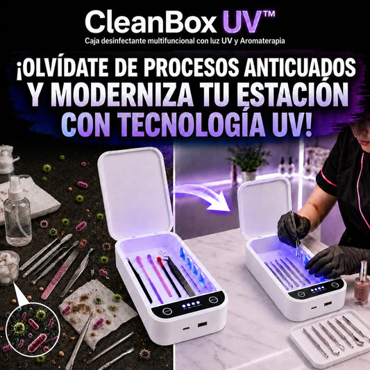 CleanBox UV™ Caja desinfectante multifuncional con luz UV y Aromaterapia