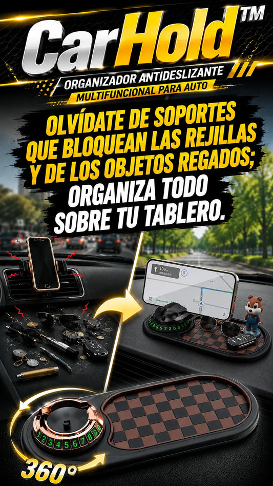 CarHold™ Organizador Antideslizante Multifuncional para Auto