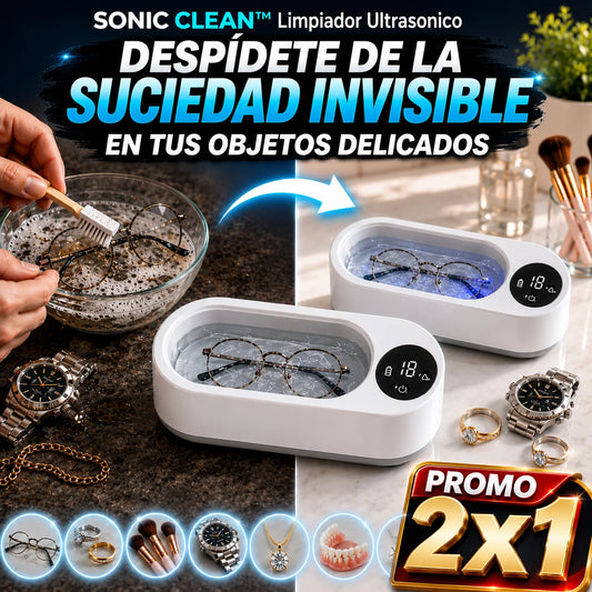 SONIC CLEAN® Elimina la suciedad en cada rincón con ondas ultrasónicas.