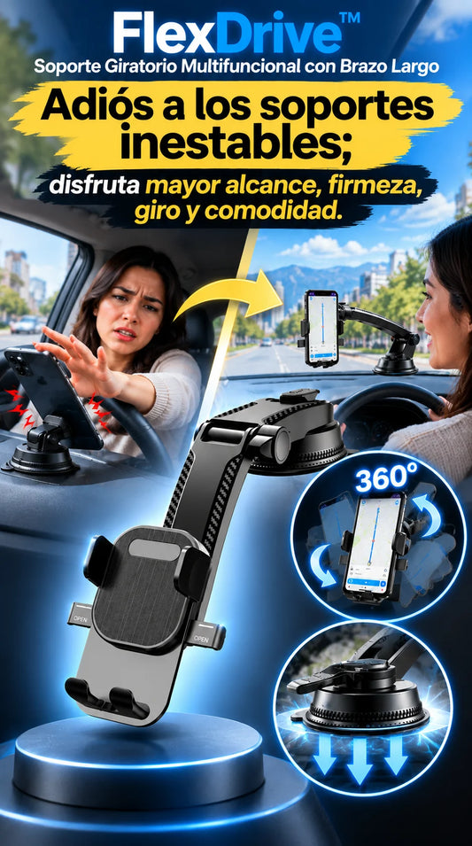 FlexDrive™ Soporte Giratorio Multifuncional con Brazo Largo
