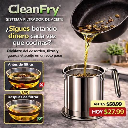 CleanFry® Sistema Filtrador de Aceite