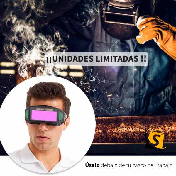 GAFAS DE SOLDADURA CON OSCURECIMIENTO AUTOMÁTICO + ENVÍO GRATIS