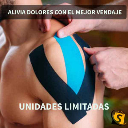 Cinta kinesiología 2x1 apoyo y alivio del dolor muscular + ENVÍO GRATIS