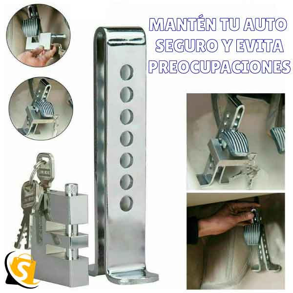 TRABA PEDAL ProtecGuard Candado Seguridad Antirrobo + ENVÍO GRATIS