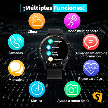 SMARTWATCH 2 EN 1 GT DE MOBULAA + AUDIFONOS PREMIUM + ENVÍO GRATIS