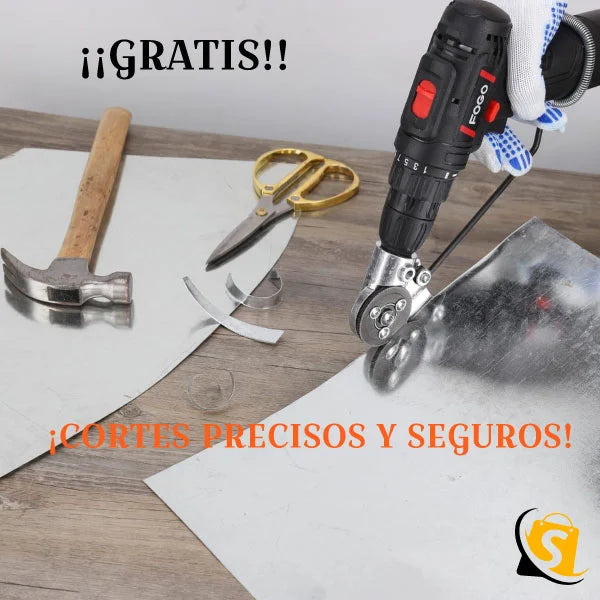 COMBO Cortador de precisión multi-ángulo ajustable + cortador de placa para taladro