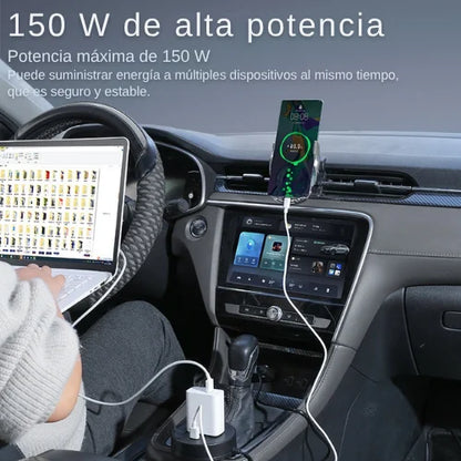 INVERSOR PRO MAX® Convierte el encendedor de tu vehículo en un tomacorriente multifuncional