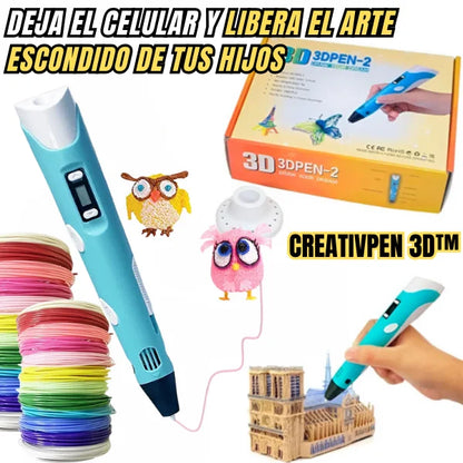 KIT CREATIVPEN 3D™ Da vida a cada dibujo y potencia la imaginación de tus hijos