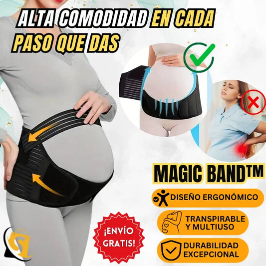 MAGIC BAND Faja de apoyo ergonómica para embarazo 3 en 1