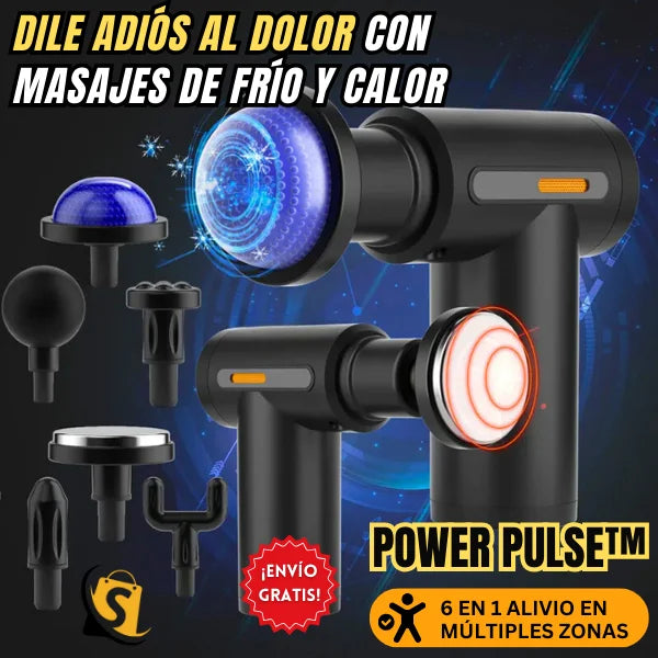 POWER PULSE™ 6 EN 1 Libérate del estrés y dolor muscular en frío y calor