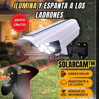 SOLARCAM Foco Solar Inalámbrico espanta ladrones