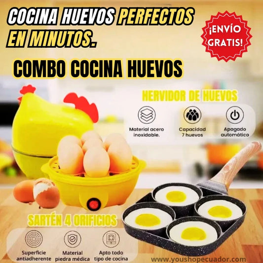 SUPER COMBO COCINA HUEVOS para Desayunos completos en minutos