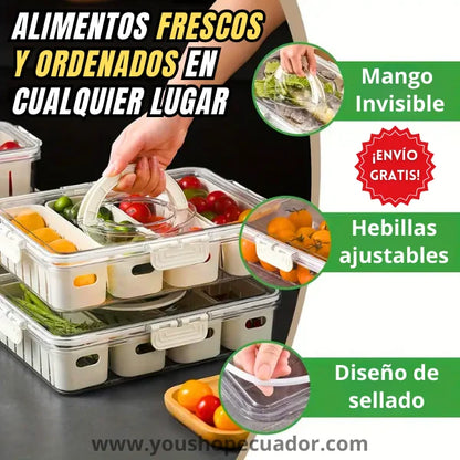 Organizador de Alimentos y vegetales/Frescos y ordenados + ENVÍO GRATIS