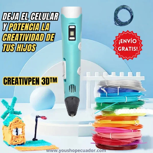 CREATIVPEN 3D™ Da vida a cada dibujo y potencia la imaginación de tus hijos