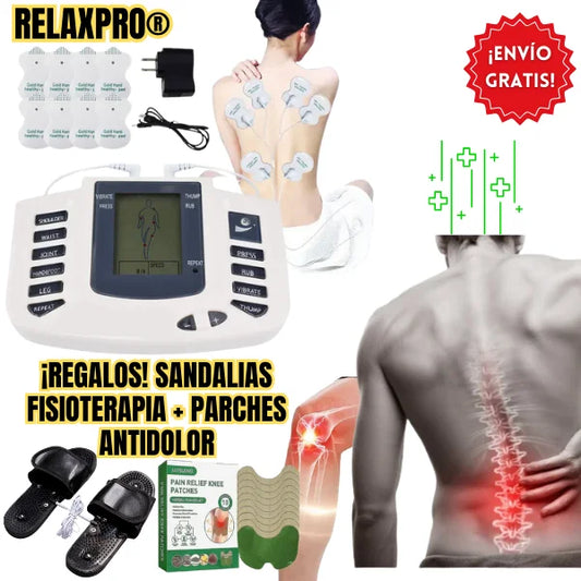 RELAXPRO™ Liberador de presión muscular y articular + REGALOS (Sandalias Fisioterapia + Parches Antidolor) 🎁