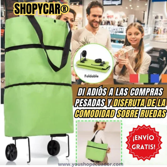 SHOPYCAR® Tu carrito plegable siempre a la mano (Lleva todo sin esfuerzo)