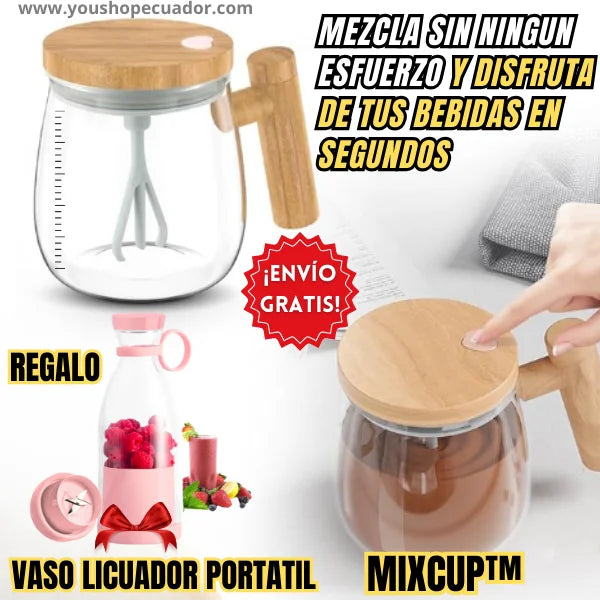 MIXCUP™ Vaso mezclador automático de bebidas al instante + Regalo Vaso licuador portátil 🎁