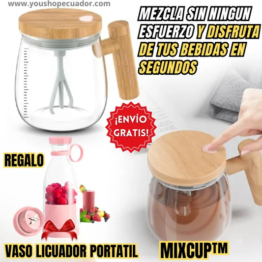 MIXCUP™ Vaso mezclador automático de bebidas al instante + Regalo Vaso licuador portátil 🎁