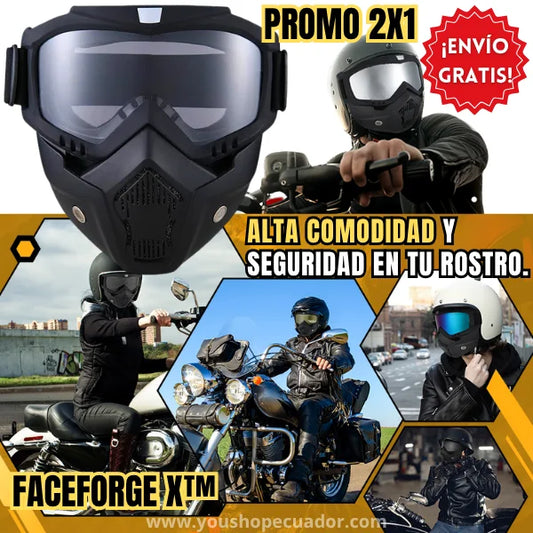 FaceForge X™ Visor Universal de protección facial + PROMO 2X1 🎁
