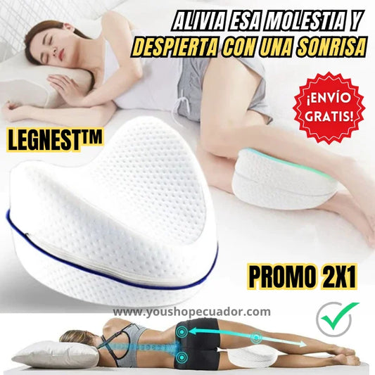 Almohada Ortopédica de corrección lumbar con soporte en piernas y caderas + PROMO 2X1 🎁