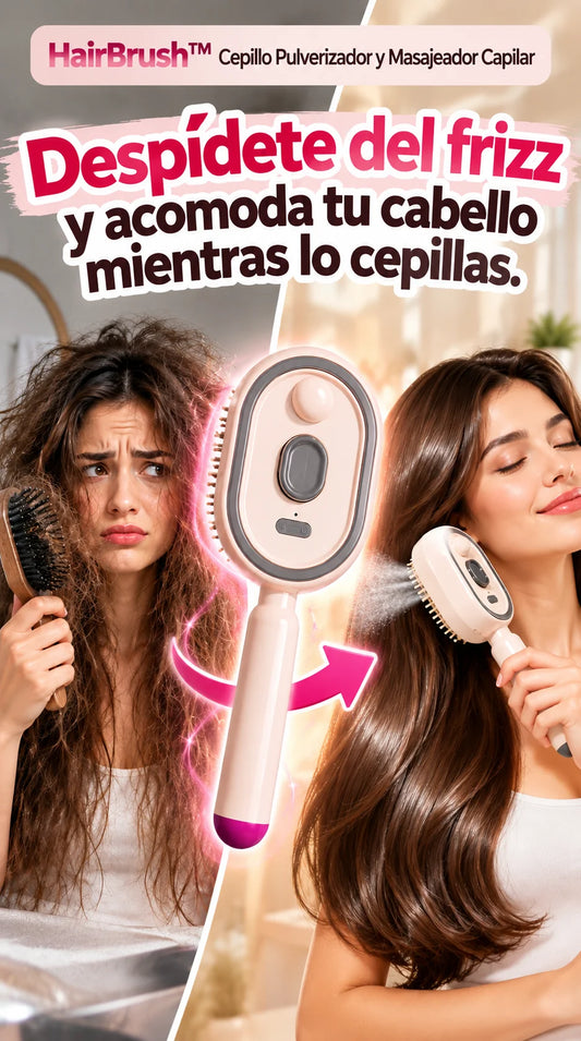 HairBrush™ Cepillo Pulverizador y Masajeador Capilar