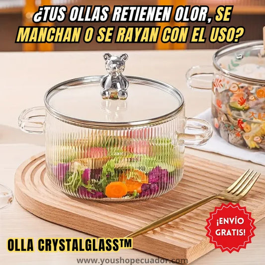 Olla CrystalGlass™ Observa cada cocción y mantén tus sabores puros 🍽️