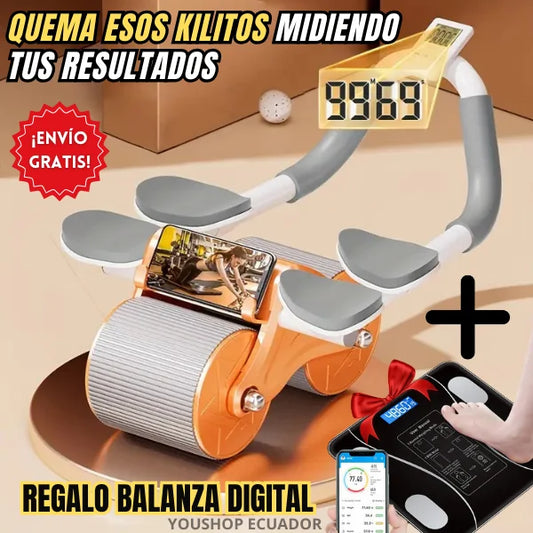 SUPER RODILLO ABDOMINAL INTELIGENTE + REGALO BALANZA DIGITAL 🎁