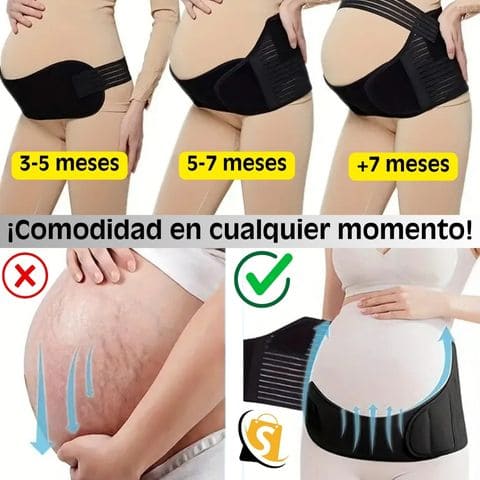 MAGIC BAND Faja de apoyo ergonómica para embarazo 3 en 1