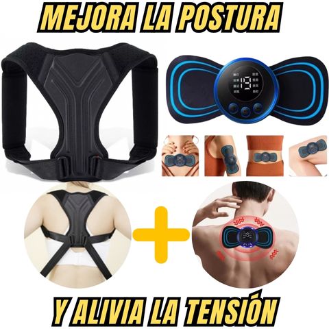 ERGOPLUS Corrector de postura ergonómico + REGALO Liberador de tensión