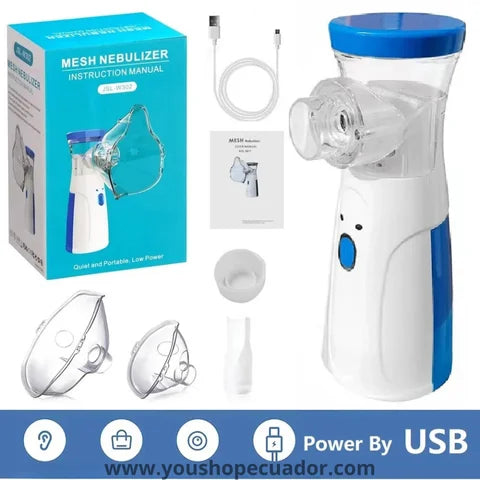 SUPER COMBO NEBULIZADOR PORTATIL + KIT DILATADORES NASALES (El cuidado respiratorio que mereces)