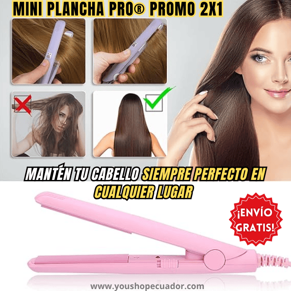 Mini Plancha Pro® Alisados perfectos y rizos definidos para resaltar tu belleza + PROMO 2X1 🎁