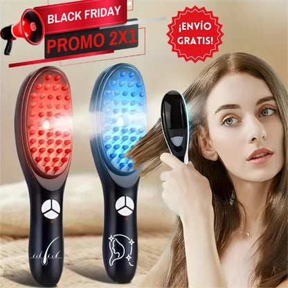 LUMINA BRUSH™ Cepillo Fototerapia de cabello para darle fuerza y brillo natural + PROMO 2X1 🎁