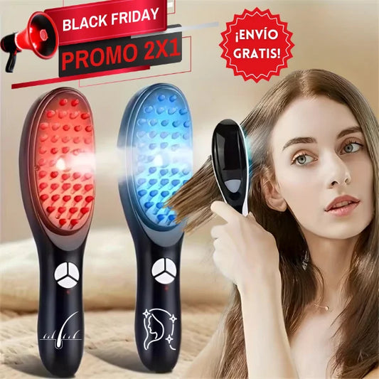 LUMINA BRUSH™ Cepillo Fototerapia de cabello para darle fuerza y brillo natural + PROMO 2X1 🎁