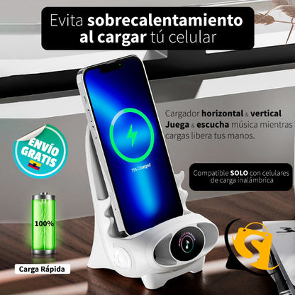 NUEVO CARGADOR INALÁMBRICO CON AMPLIFICADOR Y AROMATERAPIA + ENVÍO GRATIS