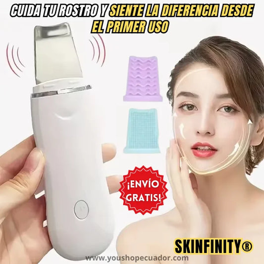 SKINFINITY® LIMPIADOR FACIAL ULTRASÓNICO para una limpieza profunda y piel radiante