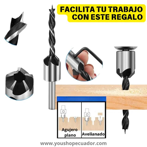 PerfoSet 16™  Kit completo de sierras en copa + Regalo Set de Brocas Avellanadoras 🎁